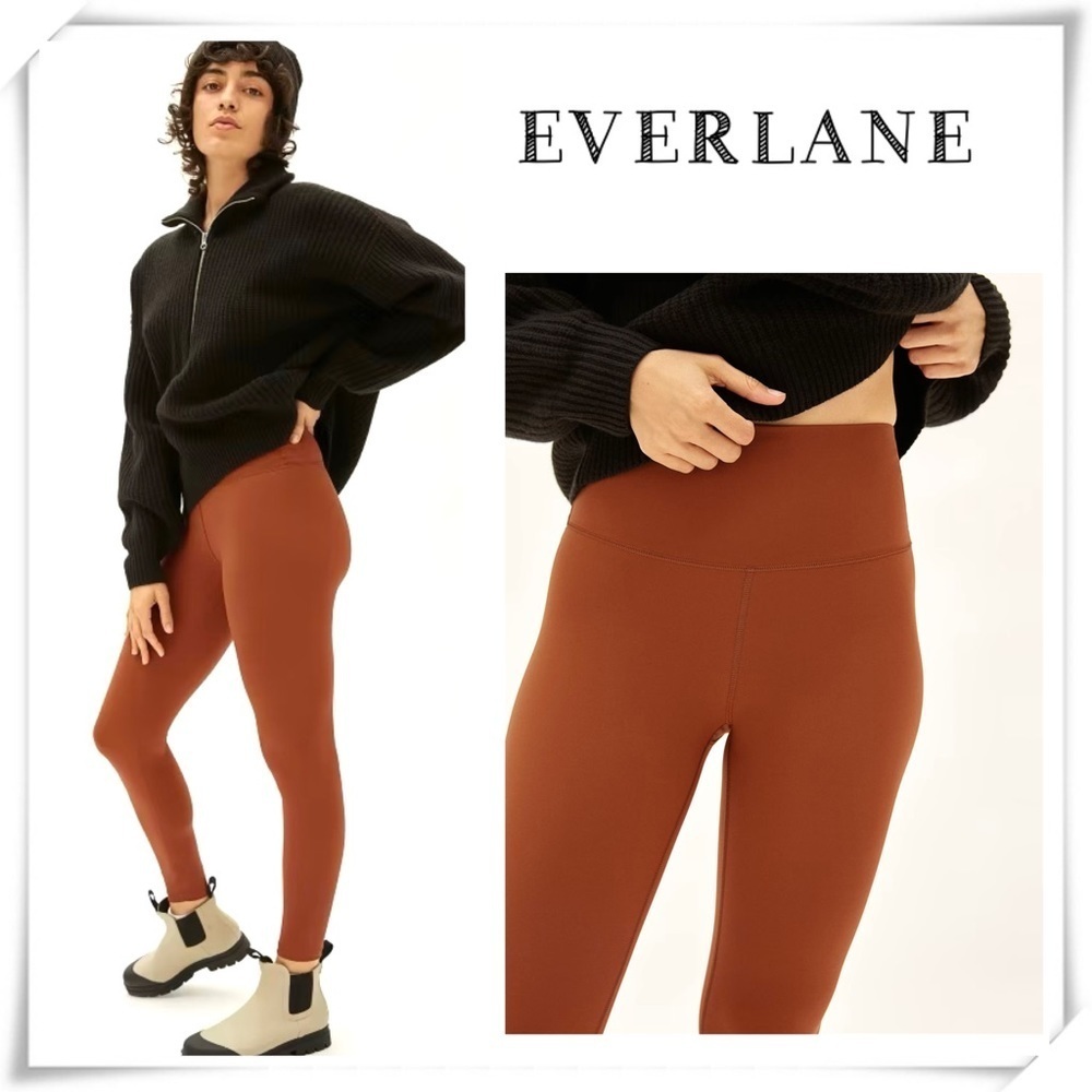 Everlane The Perform Legging Tights in Rustic Orange